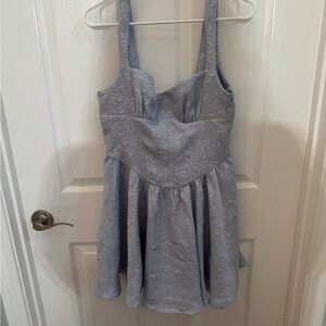 Kimchi Blue Textured Lace Dress in Soft Blue